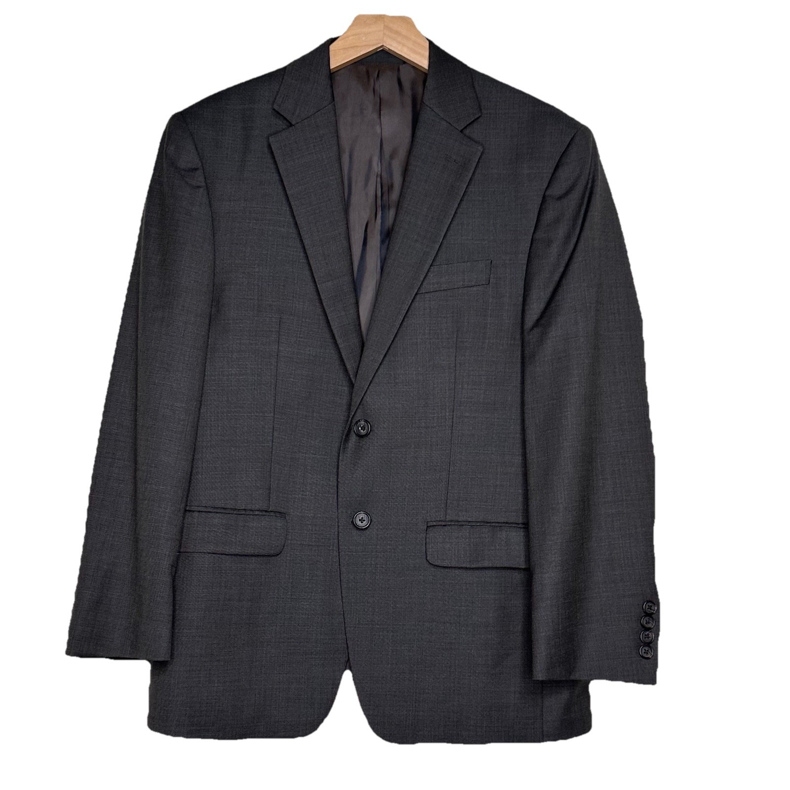 Lauren Ralph Lauren Men's 38s Blazer Grayish Brown 100% Wool 2 Button Sport Coat